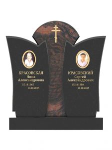 Памятник из коричневого гранита